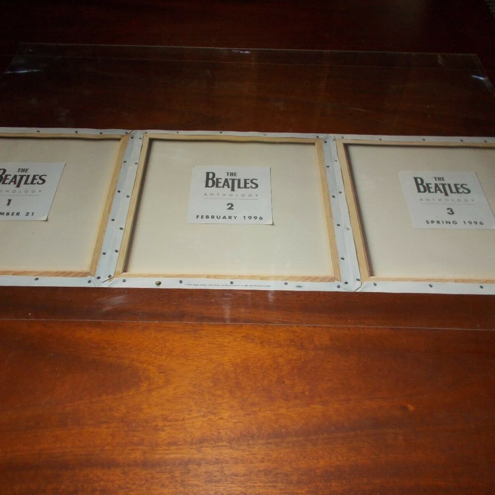 Beatles Anthology 1-2-3 Release New Promo Poster - fab four revolver love help